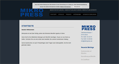 Desktop Screenshot of mikropress.de