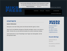 Tablet Screenshot of mikropress.de